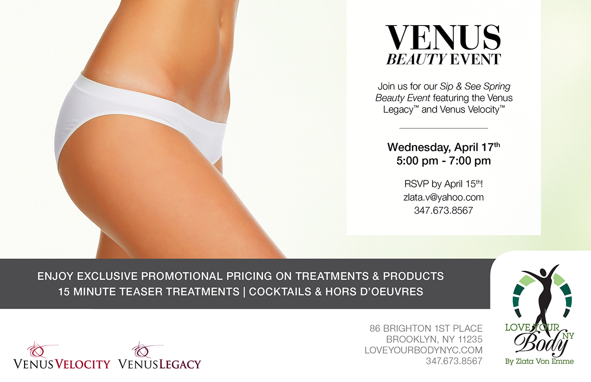 Venus Beauty Event Card